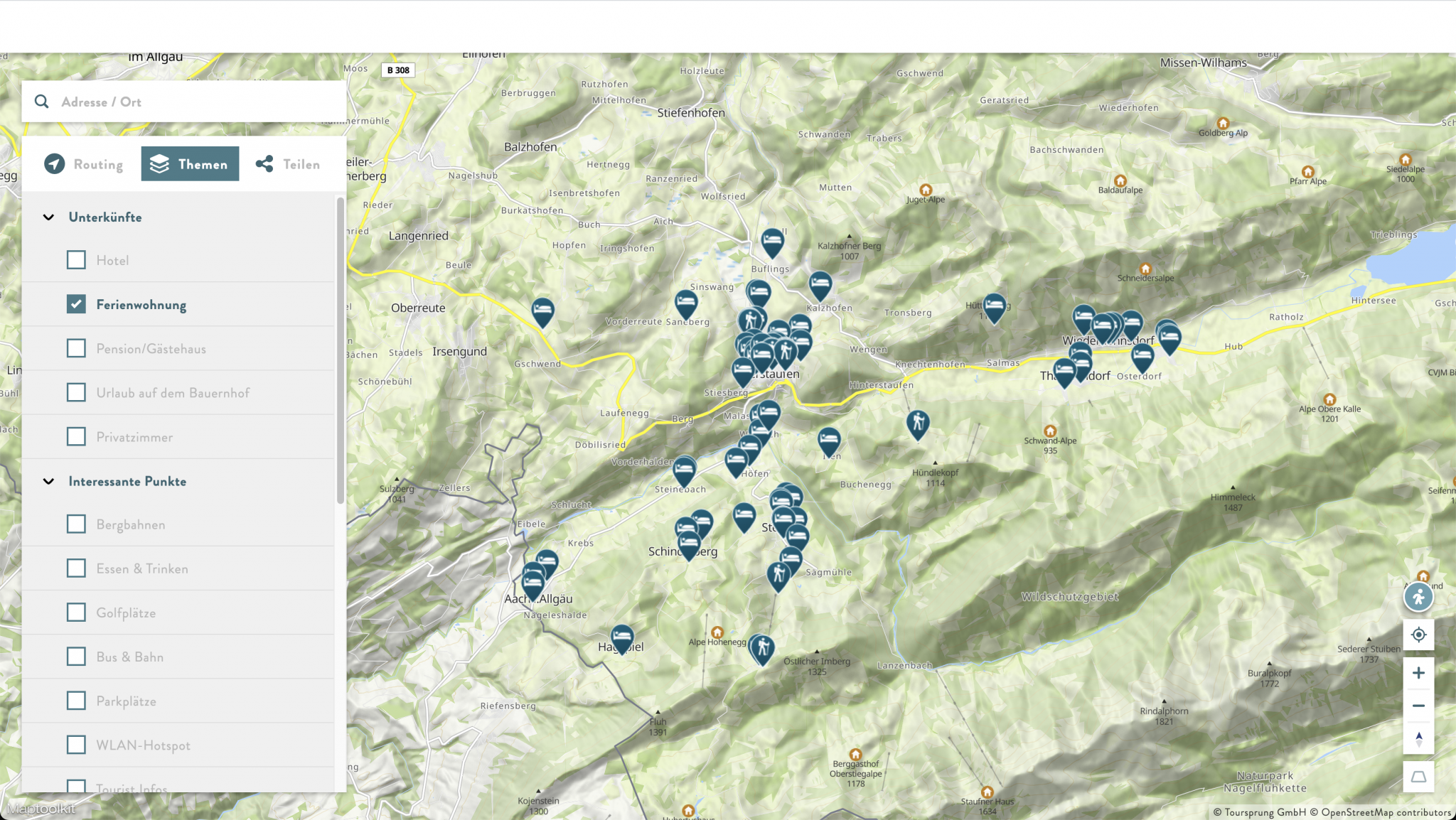 Solutions for Tourism - Maptoolkit